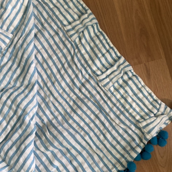 Blue stripe Anthropologie curtains - Picture 4 of 5